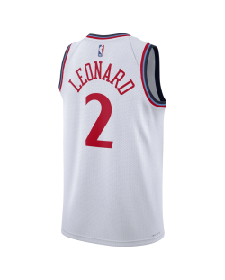 Kawhi Leonard #2 LA Clippers Weißes Association-Trikot