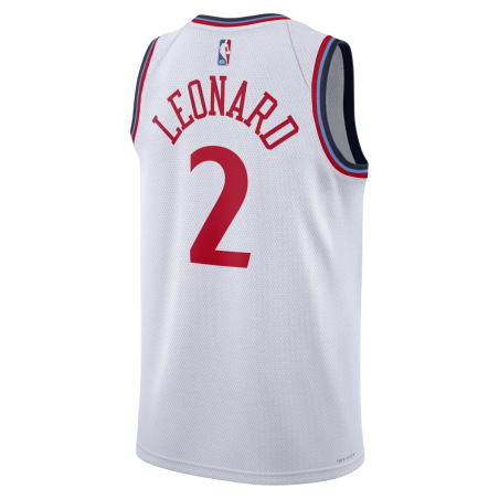 Kawhi Leonard #2 LA Clippers Weißes Association-Trikot