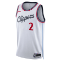 Kawhi Leonard #2 LA Clippers Weißes Association-Trikot