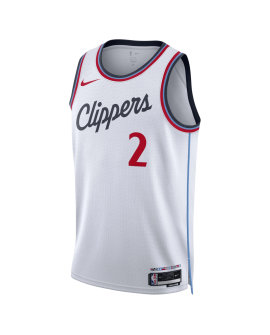 Kawhi Leonard #2 LA Clippers Weißes Association-Trikot