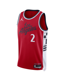 Kawhi Leonard #2 LA Clippers Rotes Statement-Trikot