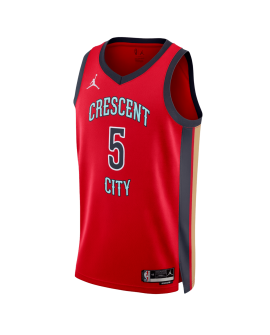 Dejounte Murray #5 New Orleans Pelicans Rotes Statement-Trikot