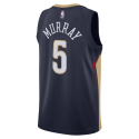 Dejounte Murray #5 New Orleans Pelicans Navy Icon-Trikot