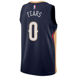 Jeremiah Fears #0 New Orleans Pelicans Navy Icon-Trikot