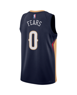 Jeremiah Fears #0 New Orleans Pelicans Navy Icon-Trikot