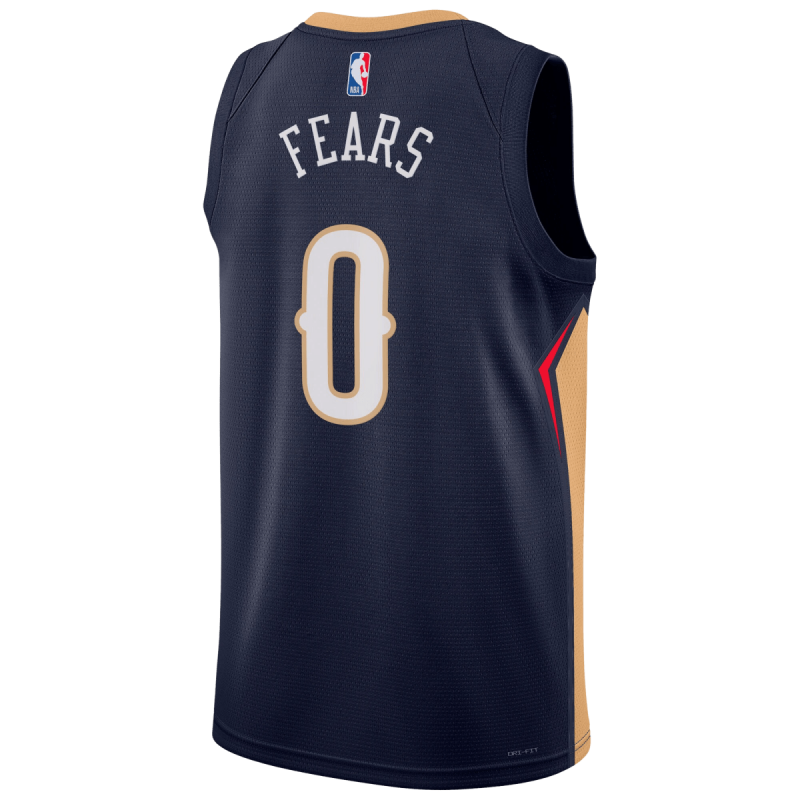 Jeremiah Fears #0 New Orleans Pelicans Navy Icon-Trikot