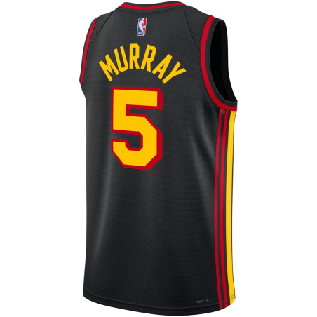 Dejounte Murray #5 Atlanta Hawks Schwarzes Statement-Trikot