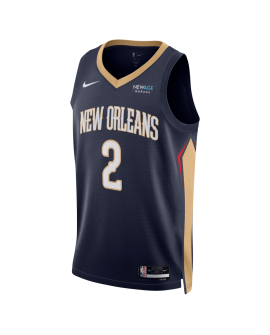Herbert Jones #2 New Orleans Pelicans Navy Icon-Trikot