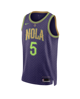 Dejounte Murray #5 New Orleans Pelicans Purple City Edition-Trikot
