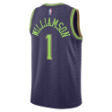 Zion Williamson #1 New Orleans Pelicans Purple City Edition-Trikot