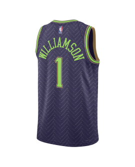 Zion Williamson #1 New Orleans Pelicans Purple City Edition-Trikot