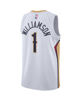Zion Williamson #1 New Orleans Pelicans Weiß Association-Trikot