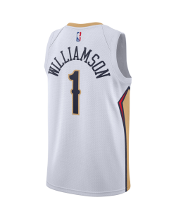 Zion Williamson #1 New Orleans Pelicans Weiß Association-Trikot