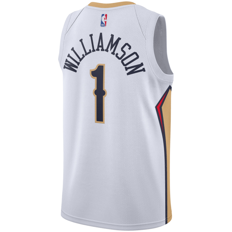 Zion Williamson #1 New Orleans Pelicans Weiß Association-Trikot
