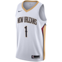 Zion Williamson #1 New Orleans Pelicans Weiß Association-Trikot