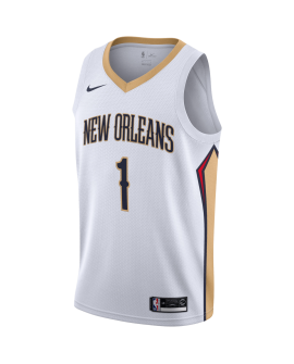 Zion Williamson #1 New Orleans Pelicans Weiß Association-Trikot