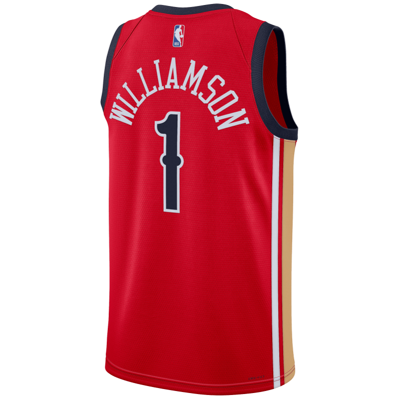 Zion Williamson #1 New Orleans Pelicans Rotes Statement-Trikot