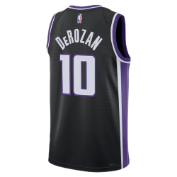 DeMar DeRozan #10 Sacramento Kings Schwarzes Icon-Trikot