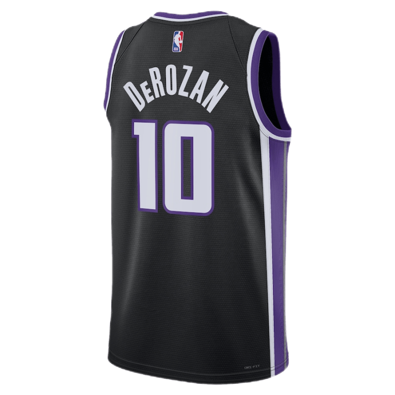 DeMar DeRozan #10 Sacramento Kings Schwarzes Icon-Trikot