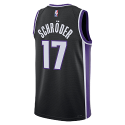 Dennis Schroder #17 Sacramento Kings Schwarzes Icon-Trikot