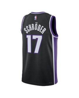 Dennis Schroder #17 Sacramento Kings Schwarzes Icon-Trikot