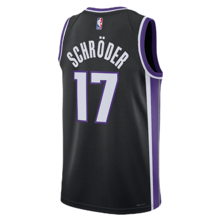 Dennis Schroder #17 Sacramento Kings Schwarzes Icon-Trikot