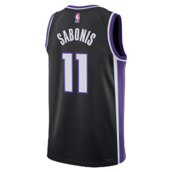 Schwarzes Icon-Trikot der Domantas Sabonis #11 Sacramento Kings