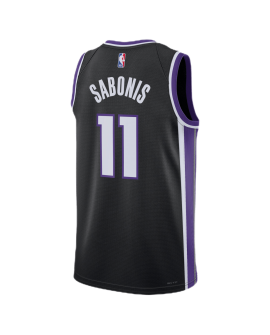 Schwarzes Icon-Trikot der Domantas Sabonis #11 Sacramento Kings
