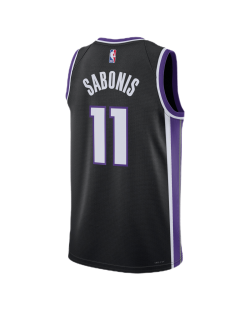 Schwarzes Icon-Trikot der Domantas Sabonis #11 Sacramento Kings