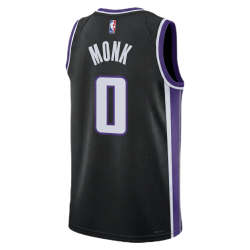 Malik Monk #0 Sacramento Kings Schwarzes Icon-Trikot