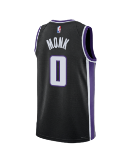 Malik Monk #0 Sacramento Kings Schwarzes Icon-Trikot