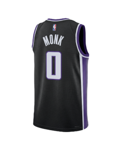 Malik Monk #0 Sacramento Kings Schwarzes Icon-Trikot
