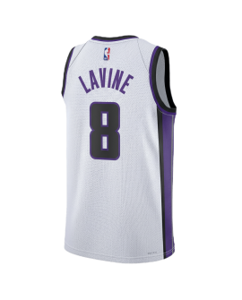 Zach LaVine #8 Sacramento Kings Weiß Association-Trikot