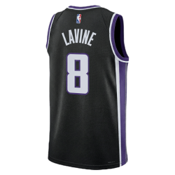 Zach LaVine #8 Sacramento Kings Schwarzes Icon-Trikot