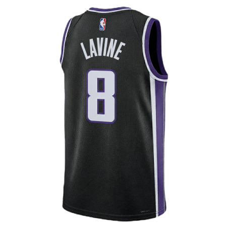 Zach LaVine #8 Sacramento Kings Schwarzes Icon-Trikot