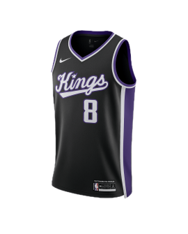 Zach LaVine #8 Sacramento Kings Schwarzes Icon-Trikot