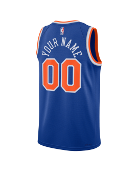 Personalisiertes New York Knicks Blue Icon Trikot