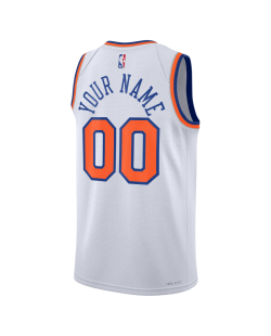 Personalisiertes Weiß Association-Trikot der New York Knicks