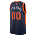 Personalisiertes New York Knicks Navy Statement-Trikot