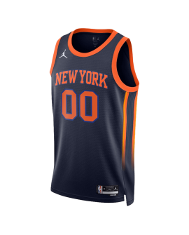 Personalisiertes New York Knicks Navy Statement-Trikot