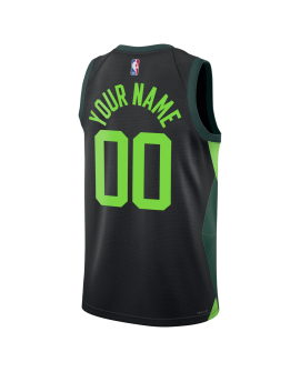 Personalisiertes Boston Celtics Schwarz City Edition-Trikot