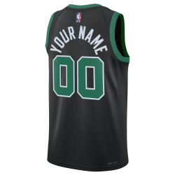 Personalisiertes schwarzes Statement-Trikot der Boston Celtics