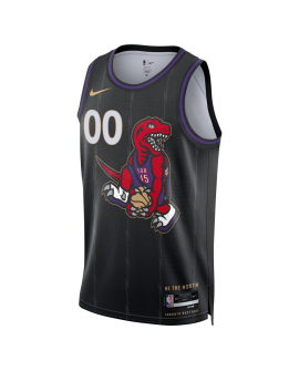 Personalisiertes Toronto Raptors Schwarz City Edition-Trikot