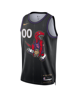 Personalisiertes Toronto Raptors Schwarz City Edition-Trikot