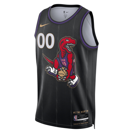 Personalisiertes Toronto Raptors Schwarz City Edition-Trikot