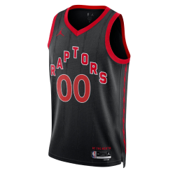Benutzerdefiniertes schwarzes Statement-Trikot der Toronto Raptors