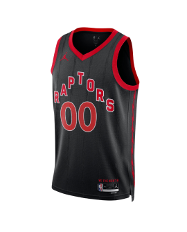 Benutzerdefiniertes schwarzes Statement-Trikot der Toronto Raptors