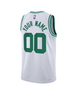 Personalisiertes Boston Celtics Weiß Association-Trikot