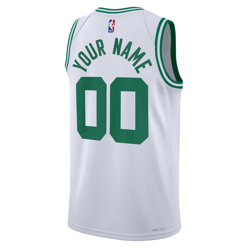 Personalisiertes Boston Celtics Weiß Association-Trikot