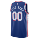Personalisiertes Philadelphia 76ers Blue Icon Trikot